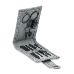 6-el zestaw manicure filc RPET / Szary MO2140-07