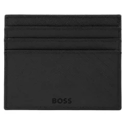 Etui na karty Double B Saffiano Grey / Czarny HLC526A