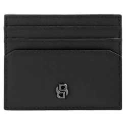 Etui na karty Double B Saffiano Grey / Czarny HLC526A