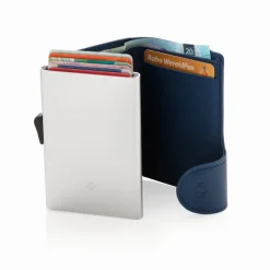 Etui na karty kredytowe i portfel C-Secure, ochrona RFID / Niebieski P850.515