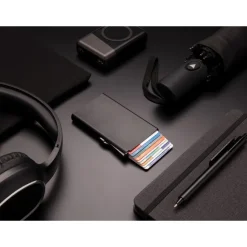 Etui na karty kredytowe, ochrona RFID / Czarny P820.041