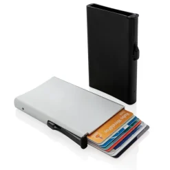 Etui na karty kredytowe, ochrona RFID / Srebrny P820.042