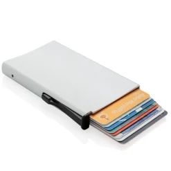 Etui na karty kredytowe, ochrona RFID / Srebrny P820.042