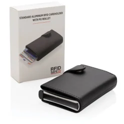 Etui na karty kredytowe, portfel, ochrona RFID / Czarny P850.341