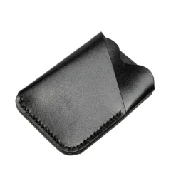 Etui na karty skórzane - Wrap / Skóra czarna BWD11977