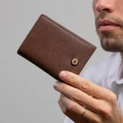 Etui na karty with flap Bond Brown / Brązowy NLF202Y