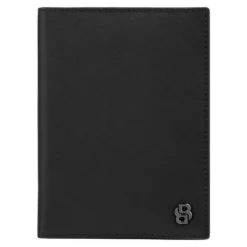 Etui na paszport Double B Saffiano Grey / Czarny HLP526A
