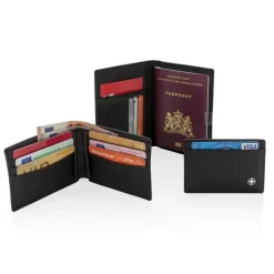 Etui na paszport Swiss Peak, ochrona RFID / Czarny P820.430