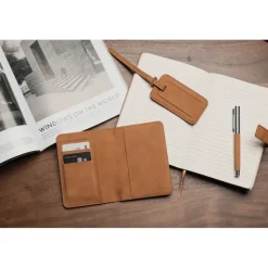 Etui na paszport VINGA Bosler, ochrona RFID / Brązowy VG667-16
