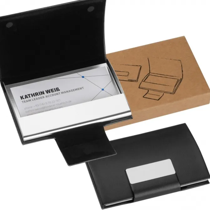 Etui na wizytówki PHILIPP / Czarny 2850203