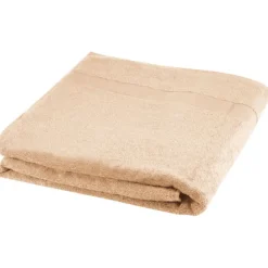 Evelyn bawełniany ręcznik kąpielowy o gramaturze 450 g/m² i wymiarach 100 x 180 cm / Beżowy 11700302