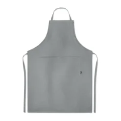 Fartuch regulowany z konopi / Szary MO6164-07