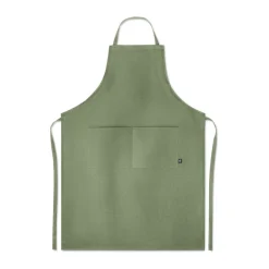 Fartuch regulowany z konopi / Zielony MO6164-09