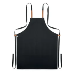 Fartuch z bawełny 340 gr/m² / Czarny MO6261-03