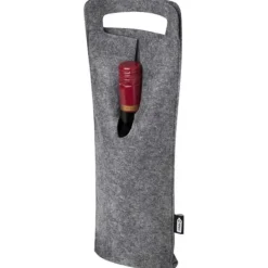 Felta filcowa torba na wino o pojemności 75 cl wykonana z materiałów z recyklingu z certyfikatem GRS / Średnioszary 12066582