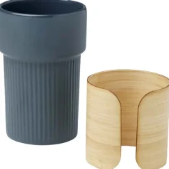 Fika kubek 340 ml z bambusową osłoną / Hale Blue 10080950