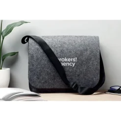 Filcowa torba na laptopa RPET / Ciemno szary MO6186-15