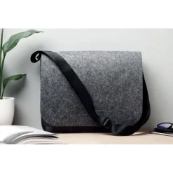 Filcowa torba na laptopa RPET / Ciemno szary MO6186-15