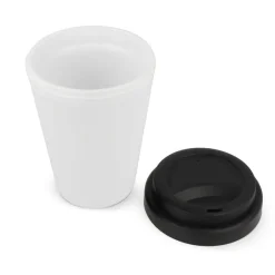 Filiżanka do kawy RPP z białym korpusem 250ml / Biały / czarny LT98867-N0102