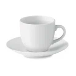 Filiżanka i spodek do espresso / Biały MO9634-06