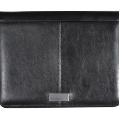 Folder A4 z notatnikiem w linie i kieszenią na tablet GASPARE / Czarny 2063003