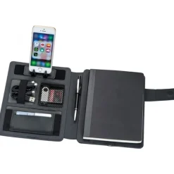 Folder A5 z power bankiem 4000 mAh LENO / Czarny 048603