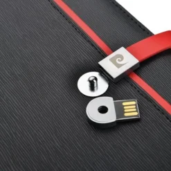 Folder z notatnikiem w linie i pamięcią USB 8GB 2.0 DIMITRI Pierre Cardin / Czarny B5600400IP303