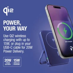 Fresh 'n Rebel Powerbank bezprzewodowy 10000 mAh kompatybilny z MagSafe / Niebieski LT49745-N0011