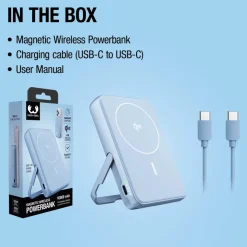 Fresh 'n Rebel Powerbank bezprzewodowy 10000 mAh kompatybilny z MagSafe / Jasnoniebieski LT49745-N0012