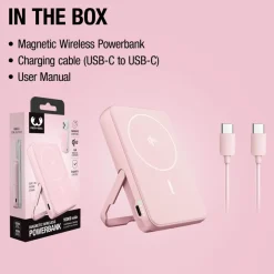 Fresh 'n Rebel Powerbank bezprzewodowy 10000 mAh kompatybilny z MagSafe / Różowy LT49745-N0076