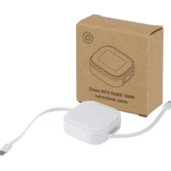Gloas kabel 5-w-1 z recyklingu do synchronizacji danych z funkcją szybkiego ładowania 100 W i zestawem narzędzi do smartfonów / Biały 12444801