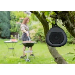 Głośnik bezprzewodowy 5W Air Gifts z karabińczykiem | Justice / Czarny V7281-03