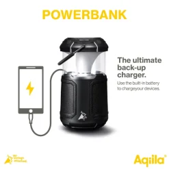 Głośnik Bluetooth Aqiila Soundbird B10 z podświetleniem i funkcją powerbanku / Czarny LT45207-N0002