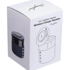 Głośnik bluetooth z ładowarką bezprzewodową Ferraghini RILEY / Czarny F25503