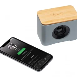 Głośnik bluetooth z ładowarką indukcyjną PILAR / Szary 2242607
