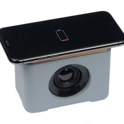 Głośnik bluetooth z ładowarką indukcyjną PILAR / Szary 2242607