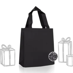 130g Torba prezentowa z błyszczącej włókniny / Luxbag / Czarny IP31110911