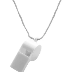 Gwizdek ze sznurkiem / Biały V9666-02