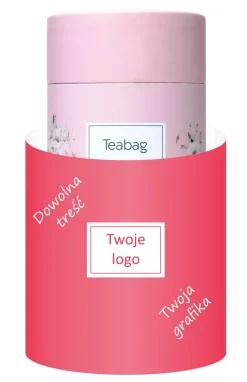 Herbata sypana w tubie z banderolą / Wielokolorowy TBG0550