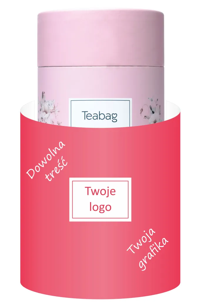 Herbata sypana w tubie z banderolą / Wielokolorowy TBG0550