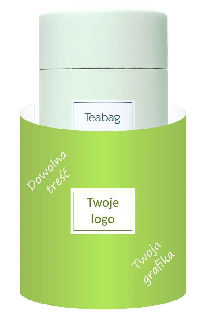 Herbata sypana w tubie z banderolą / Wielokolorowy TBG0550