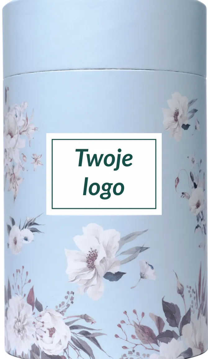 Herbata sypana w tubie z naklejką / Wielokolorowy TBG0450