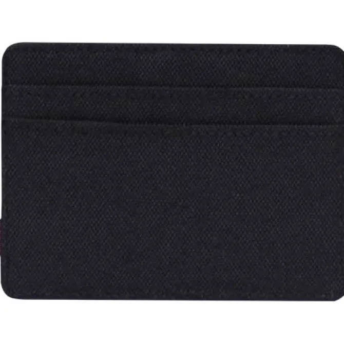 Herschel Charlie uchwyt na kartę RFID wykonany z materiałów z recyklingu / Czarny 12075690