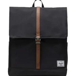 Herschel City plecak z materiałów z recyklingu o pojemności 16 l / Czarny 12075390