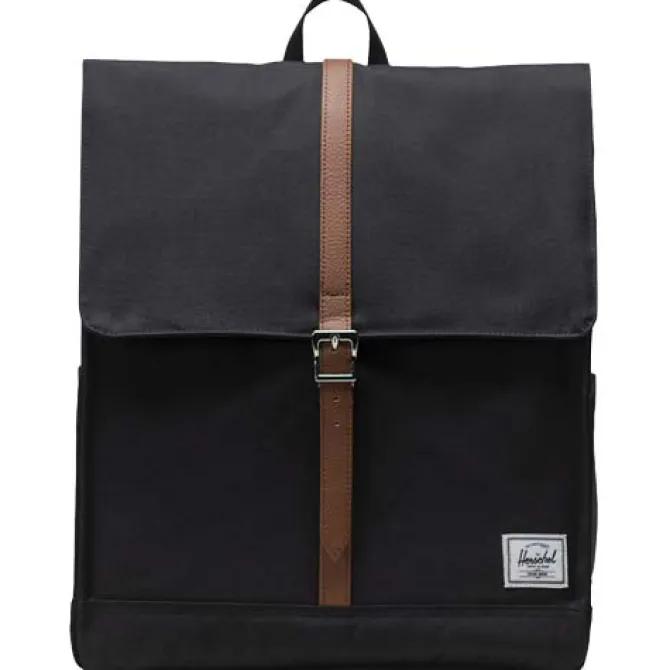 Herschel City plecak z materiałów z recyklingu o pojemności 16 l / Czarny 12075390