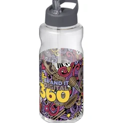 H2O Active® Big Base bidon z dzióbkiem o pojemności 1 litra / Szary 21017682