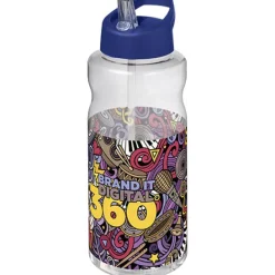 H2O Active® Big Base bidon z dzióbkiem o pojemności 1 litra / Niebieski 21017652