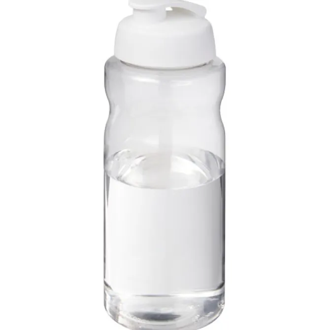 H2O Active® Big Base bidon z wieczkiem zaciskowym o pojemności 1 litra / Biały 21017501
