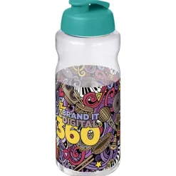 H2O Active® Big Base bidon z wieczkiem zaciskowym o pojemności 1 litra / Morski 21017551