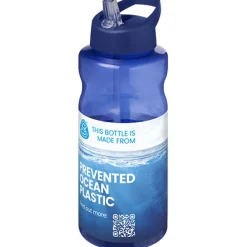 H2O Active® Eco Big Base bidon o pojemności 1 litra z wieczkiem z dzióbkiem / Niebieski 21017952
